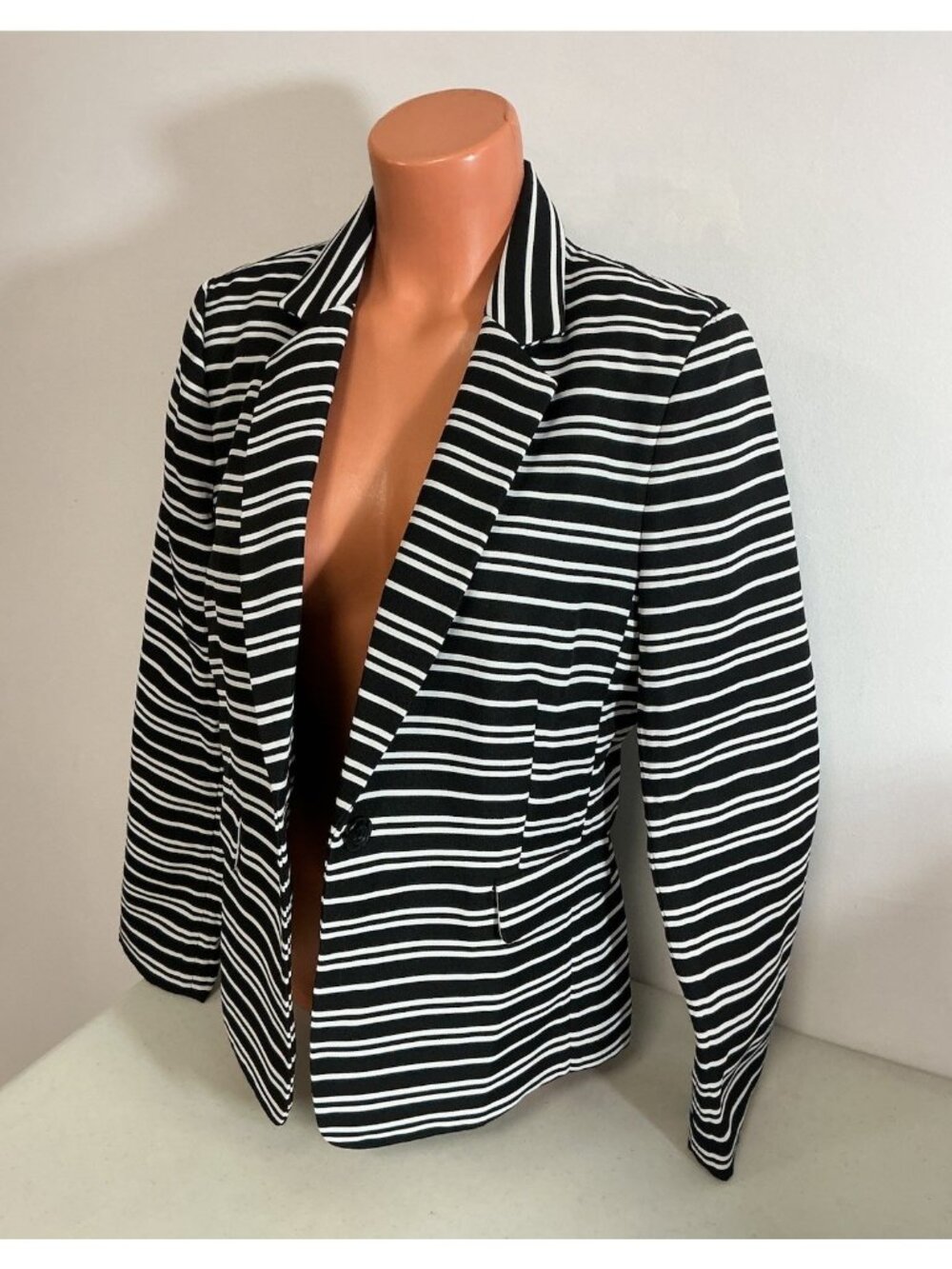 Chelsea Rose Stripe Nautical Blazer Womens 10
